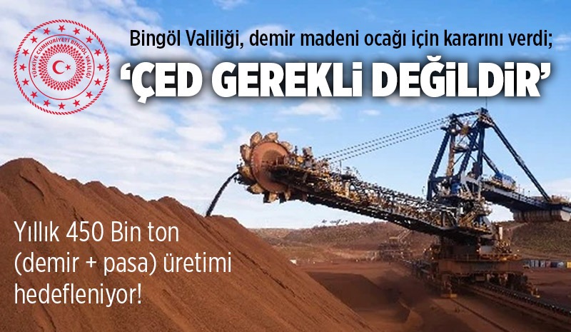 `ÇED GEREKLİ DEĞİLDİR` KARARI VERİLDİ