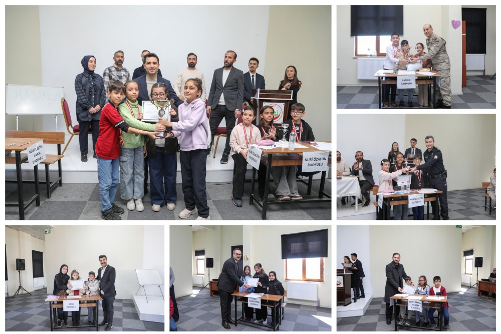 İLKOKULLAR ARASI BİLGİ YARIŞMASINDA KIYASIYA REKABET